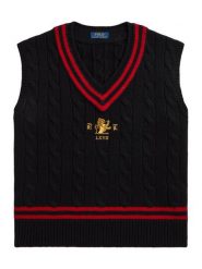Polo Ralph Lauren Sweter 710B28790001 Czarny Regular Fit. Czarne swetry rozpinane Polo Ralph Lauren, l, bez wzorów, z wełny, bez kołnierzyka, bez ramiączek. Za 1,698.99 zł.