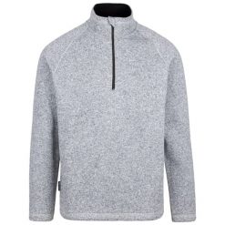 Bluza Męska Corsham Marl Half Zip Fleece Top. Szare bluzy Trespass, na zimę, m, bez wzorów, bez kaptura. Za 139.99 zł.
