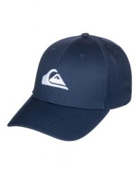 Czapka dla Mężczyzn DECADES Niebieski. Niebieskie czapki z daszkiem Quiksilver, bez wzorów, z bawełny. Za 110.30 zł.