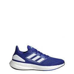 Buty do biegania adidas Pureboost 22. Białe buty do biegania Adidas, bez wzorów, z materiału, bez zapięcia, do biegania. W wyprzedaży za 427.70 zł.