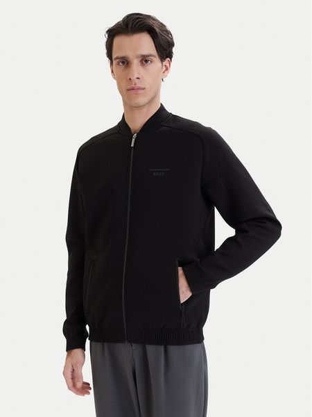 BOSS Bluza PS Spirit70 50559789 Czarny Regular Fit. Czarne bluzy Boss, m, bez wzorów, z bawełny, bez kaptura. Za 1,469.00 zł.