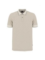 JOOP! Polo 31646 Beżowy Stretch Fit. Brązowe koszulki polo JOOP!, m, bez wzorów, bez kołnierzyka, bez ramiączek. Za 479.99 zł.