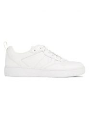 CALVIN KLEIN JEANS Skórzane sneakersy w kolorze białym rozmiar: 45. Białe buty sportowe casual Calvin Klein Jeans, bez wzorów, z jeansu, bez zapięcia. Za 147.91 zł.