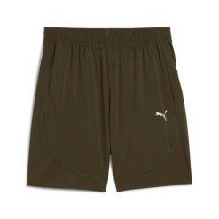 Szorty Puma Flex 7in Woven. Zielone krótkie spodenki sportowe Puma, m, bez wzorów, z materiału. Za 180.20 zł.