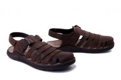 JOSEF SEIBEL 27121 66 380 Maverick 21 mocca, sandały męskie. Brązowe sandały Josef Seibel, ze skóry, bez zapięcia. Za 295.92 zł.