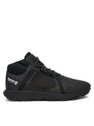 Timberland Sneakersy Mid Lc Waterproof Sneaker TB0A41W7EK9 Czarny. Czarne buty sportowe casual Timberland, bez wzorów, z materiału, bez zapięcia. Za 399.99 zł.