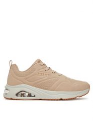 Skechers Sneakersy Tres-Air Uno-Casairal 183090/NAT Beżowy. Brązowe buty sportowe casual Skechers, bez wzorów, z materiału, bez zapięcia. Za 229.99 zł.