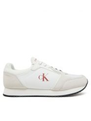 Calvin Klein Jeans Sneakersy Retro Sock Runner Mg YM0YM01152 Biały. Białe buty sportowe casual Calvin Klein Jeans, bez wzorów, z jeansu, bez zapięcia. Za 249.99 zł.