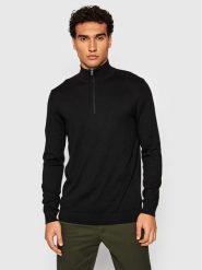 Selected Homme Sweter Berg 16074687 Czarny Regular Fit. Czarne swetry rozpinane Selected Homme, m, bez wzorów, z bawełny, bez kołnierzyka, bez ramiączek. Za 139.99 zł.