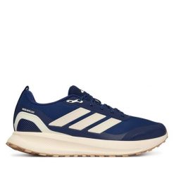 Buty do tenisa adidas. Niebieskie buty do biegania Adidas, bez wzorów, bez zapięcia, do biegania. Za 259.99 zł.