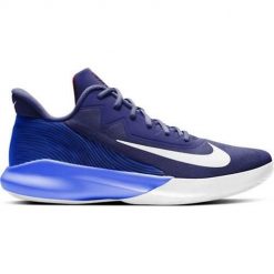 Buty koszykarskie męskie Nike Precision IV. Niebieskie buty do koszykówki Nike, bez zapięcia, do koszykówki. Za 363.00 zł.