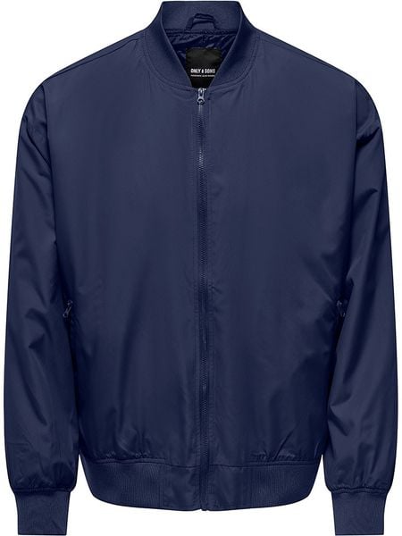 ONLY & SONS Kurtka "Gavin" w kolorze granatowym rozmiar: S. Niebieskie kurtki Only & Sons, s, bez wzorów, bez kaptura. Za 70.08 zł.