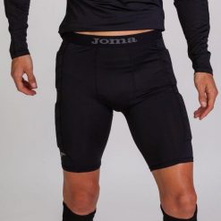 Spodenki bramskarskie męskie Joma Protec. Czarne szorty Joma, m, bez wzorów, sportowe. Za 110.99 zł.