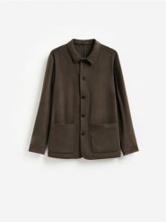 Marynarka z wełną - ciemnozielony. Zielone marynarki Reserved, l, bez wzorów, z tkaniny. Za 329.99 zł.