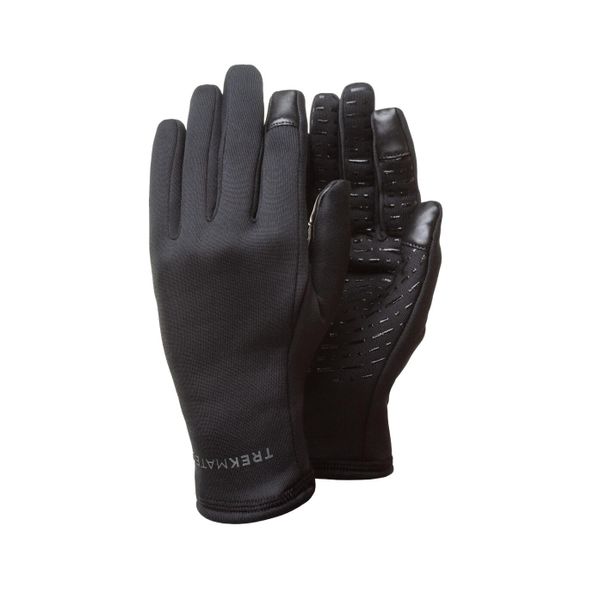 Rękawiczki polarowe Trekmates Ogwen Stretch Grip Glove. Czarne rękawiczki TREKMATES, bez wzorów, z polaru. Za 83.59 zł.