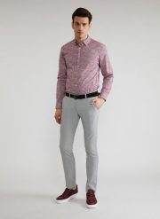 PAKO LORENTE – Spodnie męskie szare P22SF-WX-001-S-0. Szare spodnie materiałowe Pako Lorente, na co dzień, l, bez wzorów, z elastanu, casualowe. Za 79.99 zł.