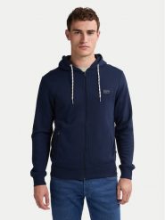Petrol Industries Bluza M-1050-SWH314 Granatowy Regular Fit. Niebieskie bluzy Petrol Industries, m, bez wzorów, z bawełny, bez kaptura. Za 169.99 zł.
