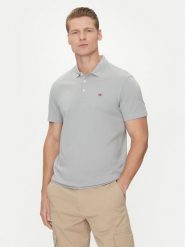 Napapijri Polo Ealis NP0A4H8B Szary Regular Fit. Szare koszulki polo Napapijri, m, bez wzorów, z bawełny, bez kołnierzyka, bez ramiączek. Za 189.99 zł.