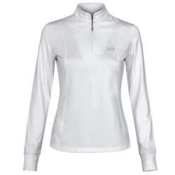 Koszulka jeździecka damska EQUESTRIAN QUEEN Mackenzie 24AW. Białe szaliki EQUESTRIAN QUEEN, bez wzorów, z materiału. Za 180.99 zł.