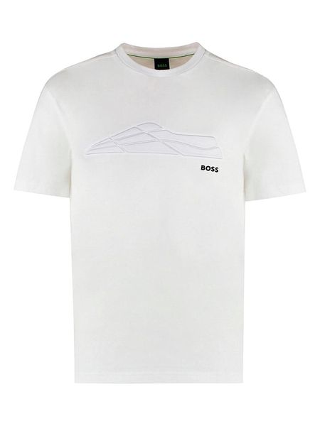 Hugo Boss Fashion Koszulka w kolorze białym rozmiar: S. Białe bezrękawniki Hugo Boss Fashion, s, bez wzorów, z bawełny, bez kołnierzyka, bez ramiączek. Za 228.45 zł.