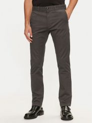 Boss Chinosy 50523127 Czarny Slim Fit. Czarne eleganckie spodnie Boss, m, z bawełny. Za 649.99 zł.