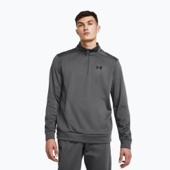 Bluza Under Armour Armour Fleece 1/4 Zip. Szare bluzy Under Armour, bez wzorów, bez kaptura. Za 159.99 zł.