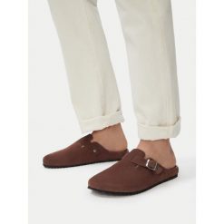 Klapki Guess Jeans. Brązowe klapki Guess Jeans, z jeansu. Za 172.99 zł.
