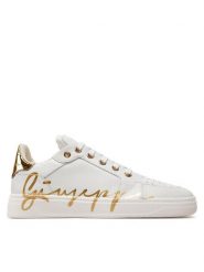 Giuseppe Zanotti Sneakersy RM40006 Biały. Białe buty sportowe casual Giuseppe Zanotti, bez wzorów, ze skóry, bez zapięcia. Za 2,679.00 zł.