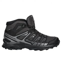 Buty trekkingowe męskie Salomon Extegra Mid Gtx. Czarne trekkingi Salomon, bez wzorów, z materiału, bez zapięcia. Za 559.99 zł.