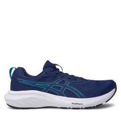 Buty do biegania Asics. Niebieskie buty do biegania ASICS, bez wzorów, bez zapięcia, do biegania. Za 299.99 zł.