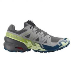 Buty do biegów terenowych Speedcross 6 Rozmiar 44 2/3 - 478109 Szary. Szare buty do biegania Salomon, bez wzorów, z gumy, bez zapięcia, do biegania. Za 627.00 zł.