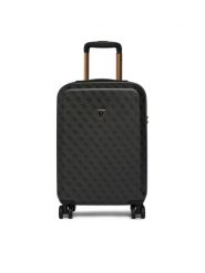 Guess Walizka kabinowa Latona Tavel TWHK92 11983 Szary ciemny. Szare walizki Guess, z aplikacjami, z tworzywa sztucznego. Za 699.99 zł.