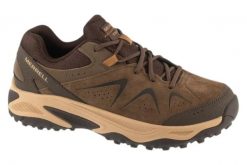 Buty trekkingowe męskie, Yokota 3. Brązowe buty turystyczne Merrell, bez wzorów, z materiału, przed kostkę, bez zapięcia, trekkingowe. Za 399.99 zł.