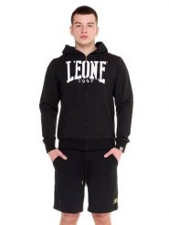 Bluza z bawełna z kaptur na siłownia na czas wolny. Białe bluzy z kapturem LEONE 1947 APPAREL, na lato, m, bez wzorów, z bawełny, z kapturem. Za 310.50 zł.