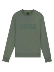 Hugo Boss Bluza w kolorze zielonym rozmiar: XXL. Zielone bluzy HUGO BOSS, xxl, bez wzorów, z bawełny, bez kaptura. Za 386.99 zł.