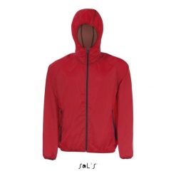 Windbreaker Sol's Shore. Czerwone kurtki przeciwdeszczowe SOL'S, m, bez wzorów, bez kaptura. Za 149.50 zł.
