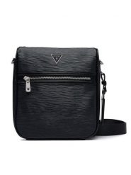 Guess Saszetka HMMIPW P6217 Czarny. Czarne saszetki i nerki Guess, z aplikacjami, ze skóry. Za 364.99 zł.