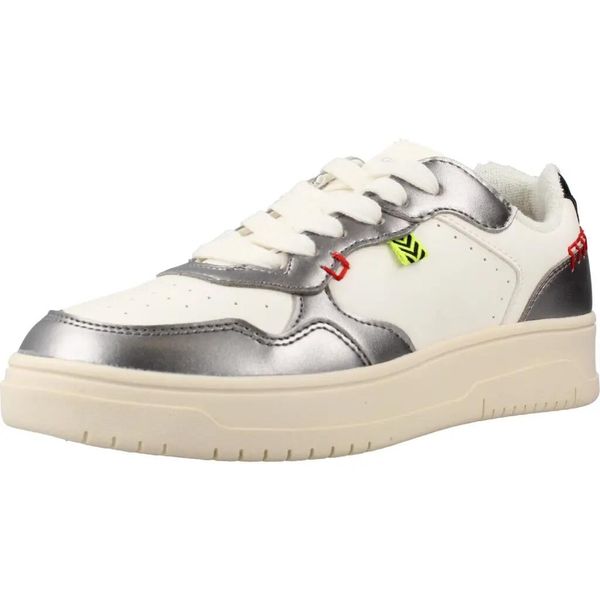 Buty GEOX J56NLC 054AJ Biały. Białe buty turystyczne Geox, bez wzorów, z syntetyku, bez zapięcia, na fitness i siłownię. Za 201.99 zł.