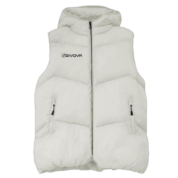 Kurtka puchowa bez rękawów Givova Cloud. Białe kurtki Givova, m, bez wzorów, z puchu, bez kaptura. Za 439.99 zł.