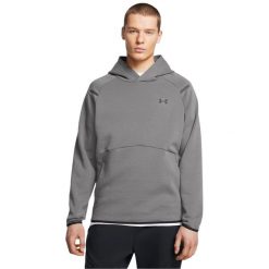 Bluza z kapturem Under Armour Unstoppable Fleece. Szare bluzy z kapturem Under Armour, l, bez wzorów, z materiału, z kapturem. Za 416.50 zł.