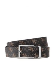 Guess Pasek Męski Vezzola Belt BM7541 LEA35 Brązowy. Brązowe paski Guess, z aplikacjami, ze skóry. Za 214.08 zł.