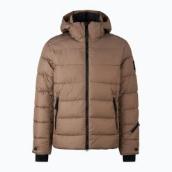 Kurtka ocieplana męska BOGNER FIRE+ICE Leather. Brązowe kurtki l, bez wzorów, z elastanu, bez kaptura. Za 1,579.00 zł.