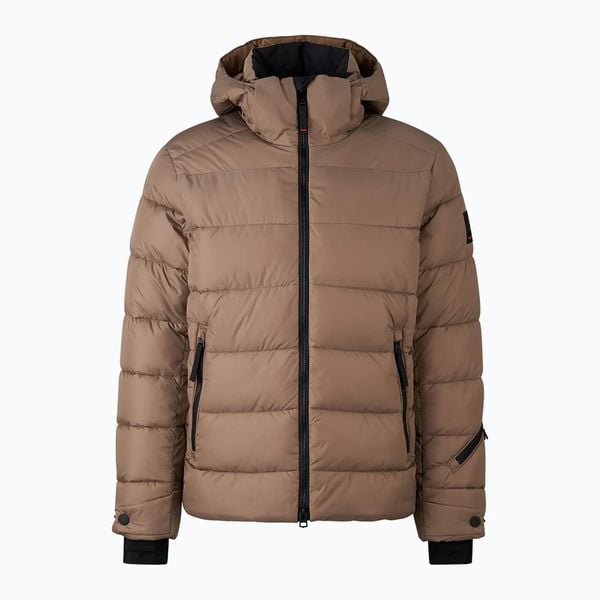 Kurtka ocieplana męska BOGNER FIRE+ICE Leather. Brązowe kurtki l, bez wzorów, z elastanu, bez kaptura. Za 1,579.00 zł.