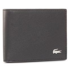 Portfel Lacoste. Czarne portfele LACOSTE, bez wzorów. Za 359.99 zł.