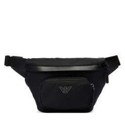 Nerka Emporio Armani. Czarne saszetki i nerki Emporio Armani, bez wzorów. Za 839.99 zł.