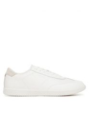 Calvin Klein Sneakersy Low Top Lace Up Tmbl Lth HM0HM01803 Biały. Białe buty sportowe casual CALVIN KLEIN, bez wzorów, ze skóry, bez zapięcia. Za 259.99 zł.