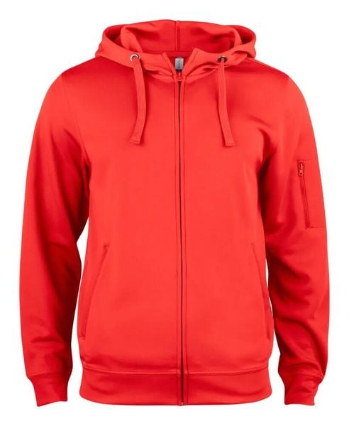 Clique Basic Active Hoody Full Zip – bluza z kapturem barwiona w masie. Czerwone bluzy z kapturem CLIQUE, m, bez wzorów, z kapturem. Za 205.32 zł.