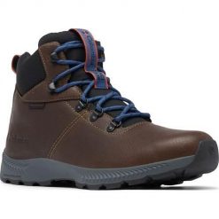 Buty trekkingowe męskie Columbia Landroamer Explorer Waterproof. Brązowe buty trekkingowe Columbia, bez wzorów, z materiału, za kostkę, bez zapięcia. Za 549.00 zł.
