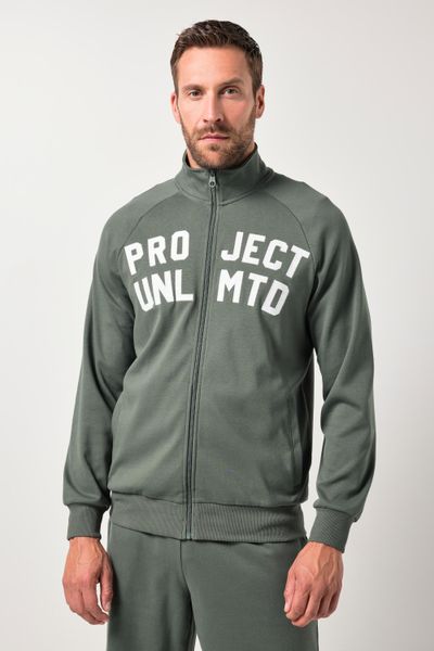 Męska Kurtka treningowa fitness stójka naszywka na piersi do rozm. 7 XL. Zielone kurtki JAY-PI, m, z aplikacjami, z bawełny, bez kaptura. Za 349.99 zł.