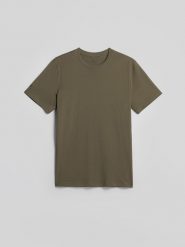 4F T-shirt regular z antybakteryjnym wykończeniem Polygiene męski - khaki XL. Brązowe t-shirty 4F, l, bez wzorów, z dzianiny, bez kołnierzyka, bez ramiączek. Za 69.99 zł.